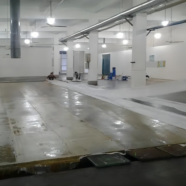 嵊州防腐蚀地坪,环氧玻纤地坪，玻纤工业地坪，环氧玻纤布地坪,乙烯基玻纤布地坪产品图3